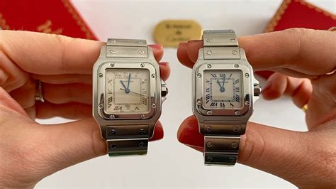 cartier santos 100 ladies review|cartier santos size chart.